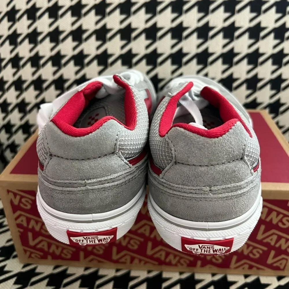 Vans Kids Sneakers Red and Gray